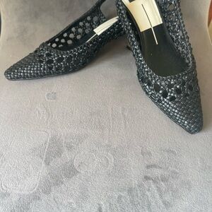 Dolce Vita Black Woven Heels